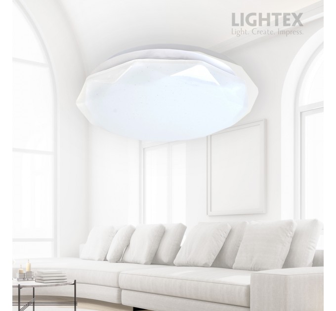 LED плафон DIAMOND 12W 4000K 800lm Ø260mm IP44 Lightex