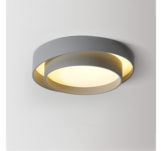 LED Плафон LUXOR 28W 3000K-4000K-6000K 2800lm 220V Ø400 mm сив Lightex