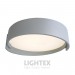 LED Плафон BOSTON 28W 3000K-4000K-6000K 2800lm 220V Ø400 mm сив Lightex