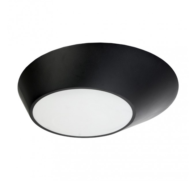 LED Плафон GIBSON 24W 3000K-4000K-6000K 1920lm 220V Ø500 mm черен Lightex