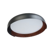 LED Плафон CABANA 24W 3000K-4000K-6000K 2400lm 220V Ø460 mm черен+дърво Lightex LED Плафон CABANA 24W 3000K-4000K-6000K 2400lm 220V Ø460 mm черен+дърво Lightex