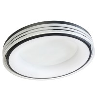 LED Плафон COSMOPOLITAN 36W 3000K-4000K-6000K 3600lm 220V Ø500 mm черен Lightex