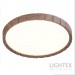 LED плафон GORDON max.54W 3000K-4000K-6500K 3240lm 220V димируем с дистанционно Ø385 mm тъмно дърво Lightex