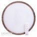 LED плафон GORDON max.54W 3000K-4000K-6500K 3240lm 220V димируем с дистанционно Ø385 mm тъмно дърво Lightex