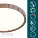 LED плафон GORDON max.54W 3000K-4000K-6500K 3240lm 220V димируем с дистанционно Ø385 mm тъмно дърво Lightex