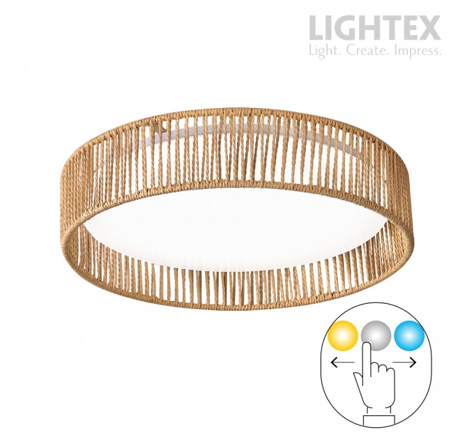 LED плафон SOUL 18W 3000K-4000K-6500K 2300lm 220V Ø330 mm x H100 mm Lightex