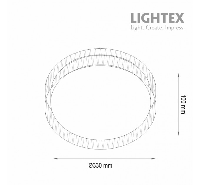 LED плафон SOUL 18W 3000K-4000K-6500K 2300lm 220V Ø330 mm x H100 mm Lightex