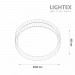 LED плафон SOUL 18W 3000K-4000K-6500K 2300lm 220V Ø330 mm x H100 mm Lightex