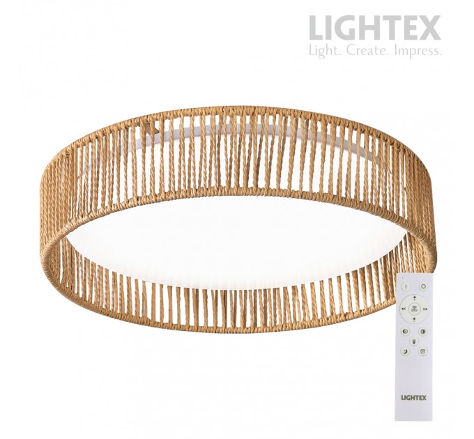 LED плафон SOUL max.54W 3000K-4000K-6500K 4800lm 220V димируем с дистанционно Ø430 mm x H100 mm Lightex