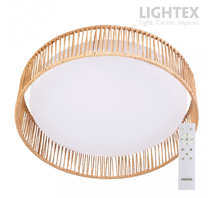 LED плафон SOUL max.54W 3000K-4000K-6500K 4800lm 220V димируем с дистанционно Ø430 mm x H100 mm Lightex