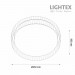 LED плафон SOUL max.54W 3000K-4000K-6500K 4800lm 220V димируем с дистанционно Ø430 mm x H100 mm Lightex