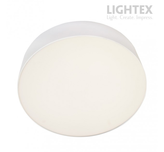 LED плафон OLAF max.18W 3000K-4000K-6500K 2400lm 220V Ø300 mm x H70 mm бял Lightex