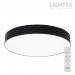 LED плафон OLAF max.72W 3000K-4000K-6500K 6100lm 220V димируем с дистанционно Ø500 mm x H70 mm черен Lightex