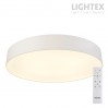 LED плафон OLAF max.72W 3000K-4000K-6500K 6100lm 220V димируем с дистанционно Ø500 mm x H70 mm бял Lightex