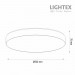 LED плафон OLAF max.72W 3000K-4000K-6500K 6100lm 220V димируем с дистанционно Ø500 mm x H70 mm бял Lightex