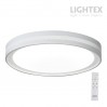 LED плафон CALIFORNIA max.72W 3000K-4000K-6500K 6000lm 220V димируем с дистанционно Ø500 mm x H70 mm бял Lightex