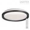 LED плафон GALAXY max.54W 3000K-4000K-6500K 5100lm 220V димируем с дистанционно Ø400 mm графит Lightex