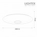 LED плафон EOLIA max.72W 3000K-4000K-6500K 6600lm 220V димируем с дистанционно Ø500 mm Lightex