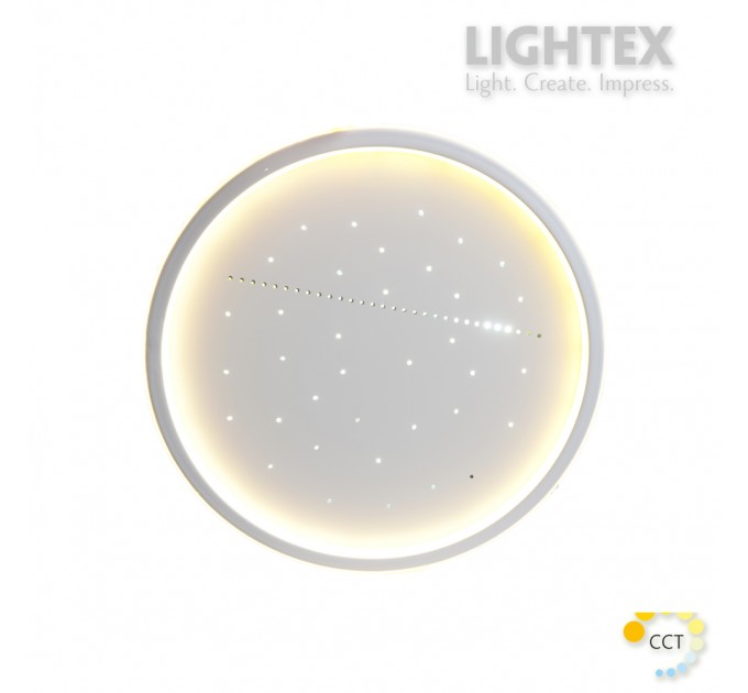 LED SMART плафон VENERA 50W 3000K-4000K-6500K 5000lm 220V димируем с дистанционно Ø400 mm Lightex