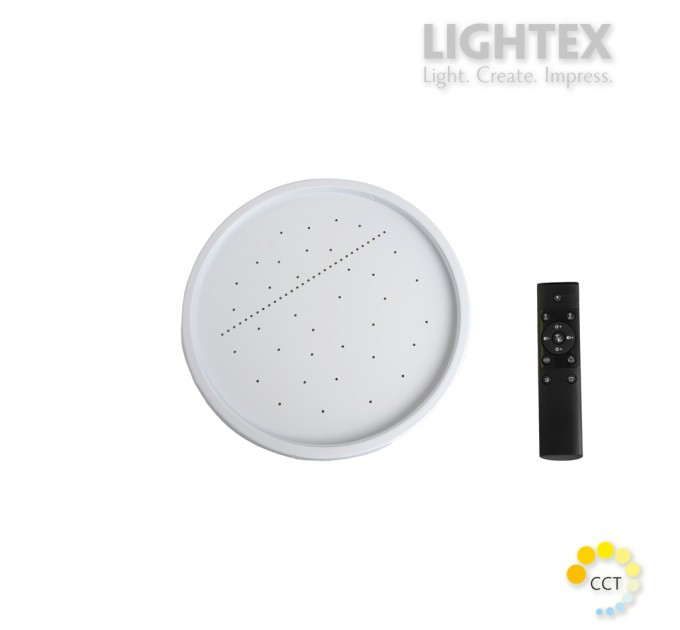 LED SMART плафон VENERA 50W 3000K-4000K-6500K 5000lm 220V димируем с дистанционно Ø400 mm Lightex