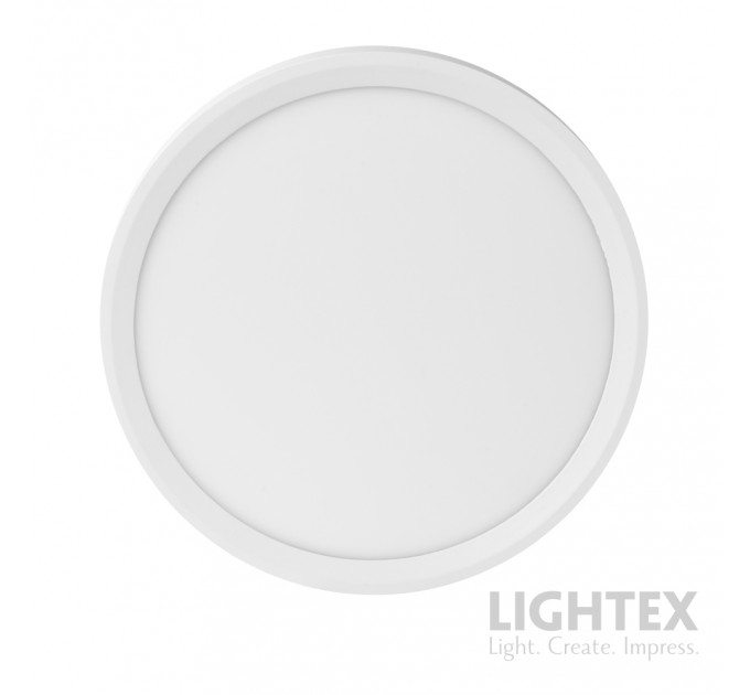 LED плафон SLENG 18W 3000K-4000K-6500K 1850lm 220V Ø230x25mm бял Lightex