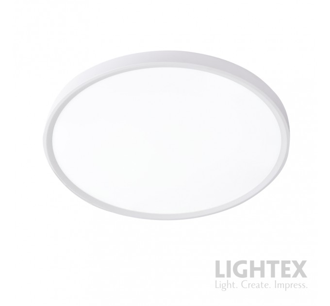 LED плафон SLENG 18W 3000K-4000K-6500K 1850lm 220V Ø230x25mm бял Lightex