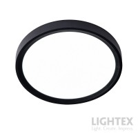 LED плафон SLENG 18W 3000K-4000K-6500K 1850lm 220V Ø230x25mm черен Lightex