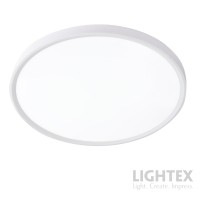 LED плафон SLENG 50W 3000K-4000K-6500K 5400lm 220V Ø600x27mm бял Lightex