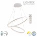 LED Полилей CATERINA бял с дистанционно 74W 3000K-6500K 4760lm 220V Ø600+Ø400 x1000 mm Lightex