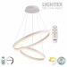 LED Полилей CATERINA бял с дистанционно 74W 3000K-6500K 4760lm 220V Ø600+Ø400 x1000 mm Lightex
