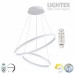 LED Полилей CATERINA бял с дистанционно 74W 3000K-6500K 4760lm 220V Ø600+Ø400 x1000 mm Lightex