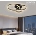 LED полилей CATERINA черен с дистанционно 60W 3000K-6500K 3220lm 220V Ø200+Ø300+Ø400 mm Lightex