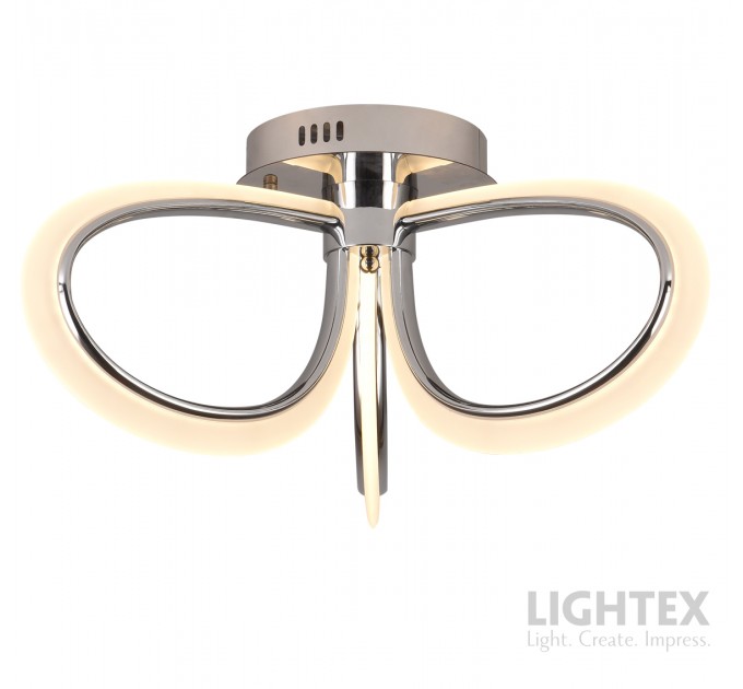 LED Полилей OLYMPIA 40W 3000K-6500K 1640lm  220V с дистанционно димируем Ø600хH260 mm хром Lightex