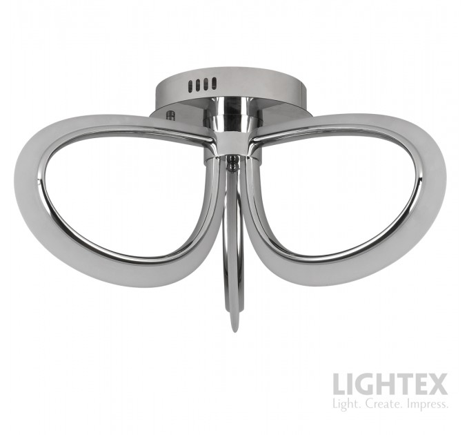 LED Полилей OLYMPIA 40W 3000K-6500K 1640lm  220V с дистанционно димируем Ø600хH260 mm хром Lightex