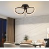 LED Полилей OLYMPIA 40W 3000K-6500K 1640lm  220V с дистанционно димируем Ø600хH260 mm черен Lightex