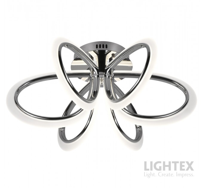 LED Полилей OLYMPIA 78W 3000K-6500K 3220lm  220V с дистанционно димируем Ø600хH260 mm хром Lightex