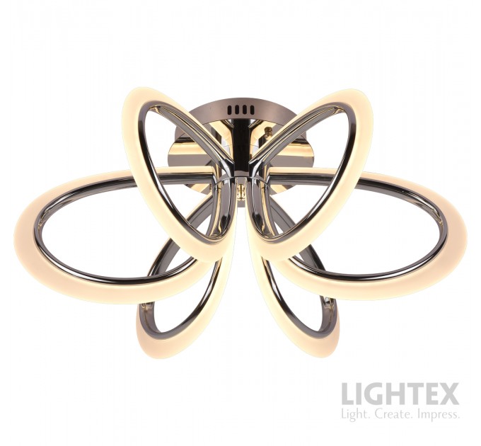 LED Полилей OLYMPIA 78W 3000K-6500K 3220lm  220V с дистанционно димируем Ø600хH260 mm хром Lightex