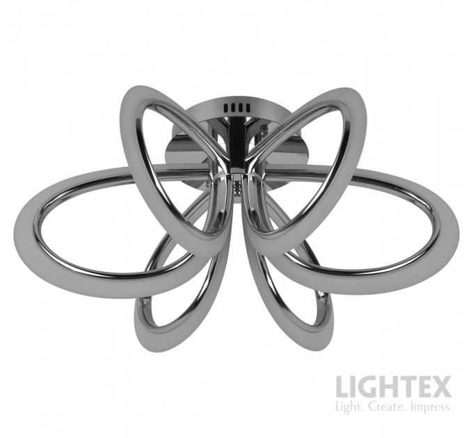 LED Полилей OLYMPIA 78W 3000K-6500K 3220lm  220V с дистанционно димируем Ø600хH260 mm хром Lightex
