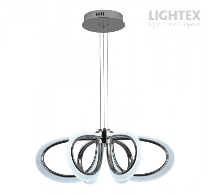 LED Пендел OLYMPIA 78W 3000K-6500K 3220lm  220V с дистанционно димируем Ø600хH1000 mm хром Lightex