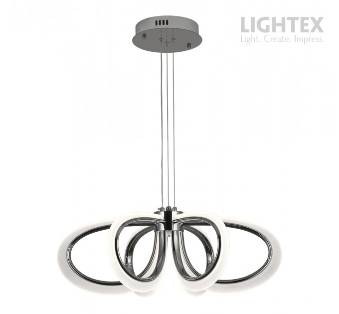 LED Пендел OLYMPIA 78W 3000K-6500K 3220lm  220V с дистанционно димируем Ø600хH1000 mm хром Lightex