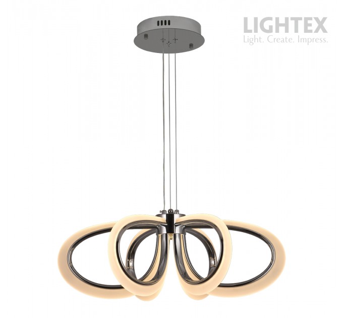 LED Пендел OLYMPIA 78W 3000K-6500K 3220lm  220V с дистанционно димируем Ø600хH1000 mm хром Lightex