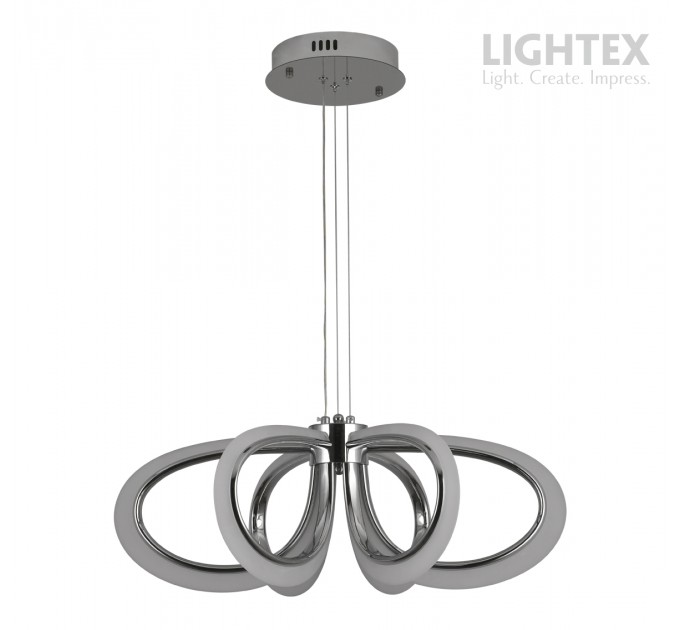 LED Пендел OLYMPIA 78W 3000K-6500K 3220lm  220V с дистанционно димируем Ø600хH1000 mm хром Lightex