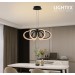 LED Пендел OLYMPIA 78W 3000K-6500K 3220lm 220V с дистанционно димируем Ø600хH1000 mm черен Lightex