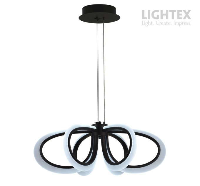 LED Пендел OLYMPIA 78W 3000K-6500K 3220lm 220V с дистанционно димируем Ø600хH1000 mm черен Lightex