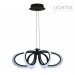LED Пендел OLYMPIA 78W 3000K-6500K 3220lm 220V с дистанционно димируем Ø600хH1000 mm черен Lightex