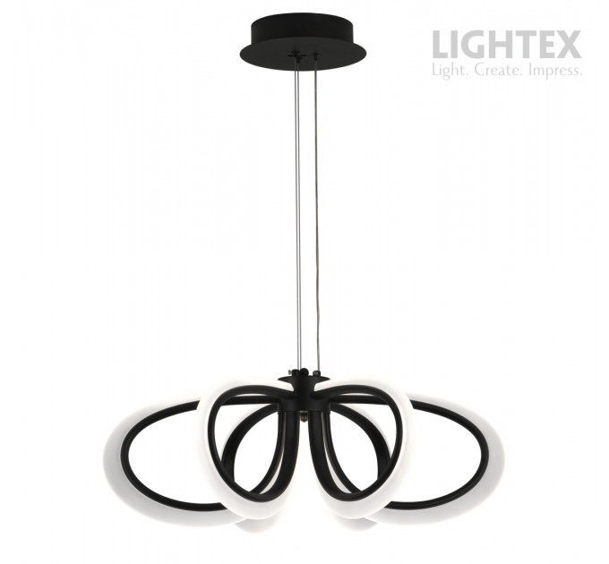 LED Пендел OLYMPIA 78W 3000K-6500K 3220lm 220V с дистанционно димируем Ø600хH1000 mm черен Lightex