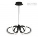 LED Пендел OLYMPIA 78W 3000K-6500K 3220lm 220V с дистанционно димируем Ø600хH1000 mm черен Lightex