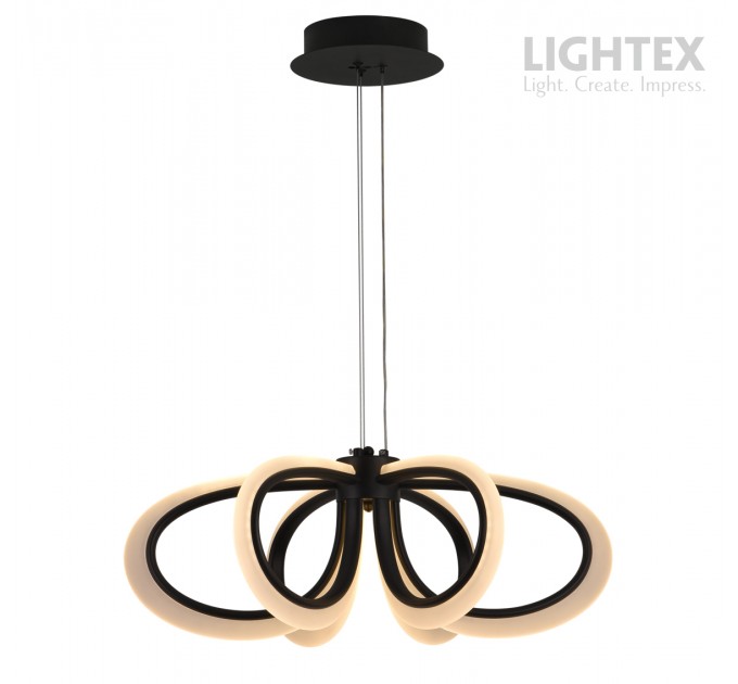 LED Пендел OLYMPIA 78W 3000K-6500K 3220lm 220V с дистанционно димируем Ø600хH1000 mm черен Lightex
