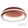 LED Плафон ADORA max.78W 3000K-4000K-6500K 6490lm 220V димируем с дистанционно Ø470xH70 mm огнено оранжево Lightex
