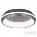 LED Плафон ADORA max.78W 3000K-4000K-6500K 6490lm 220V димируем с дистанционно Ø470xH70 mm графит Lightex